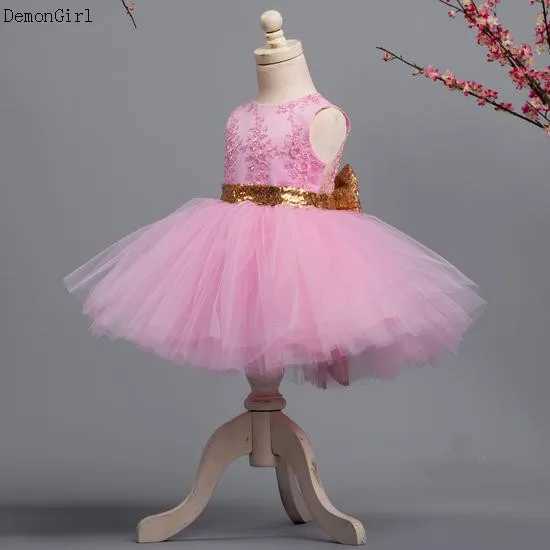 Cute baby girl princess dress girl childrens sleeveless sequin party birthday shower dress girl summer dress X250203