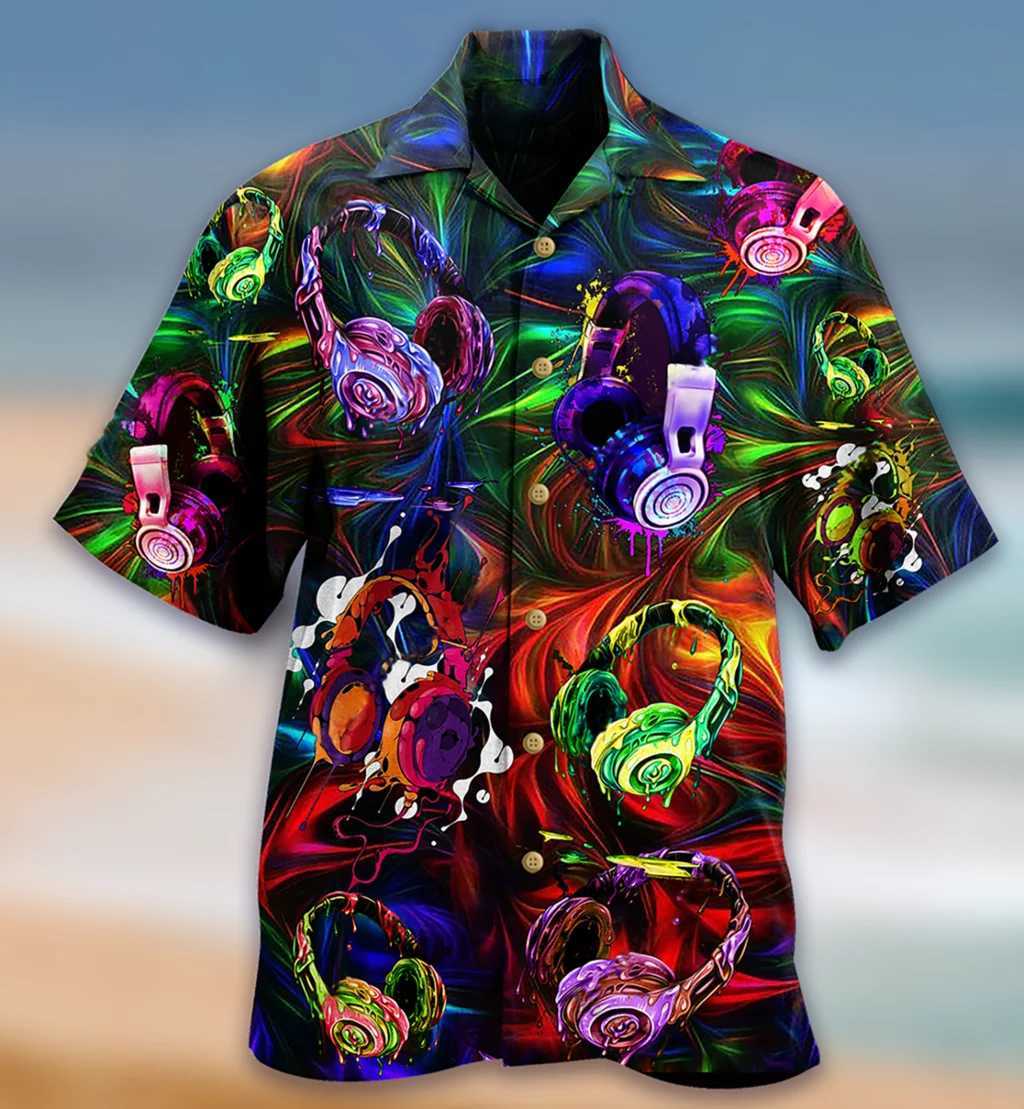 Dart Hawaiian Shirts Men Women Fashion Oversized Blouses Mens Vocation Lapel Shirts Beach Camisas Mens Clothing OwlXJ250121