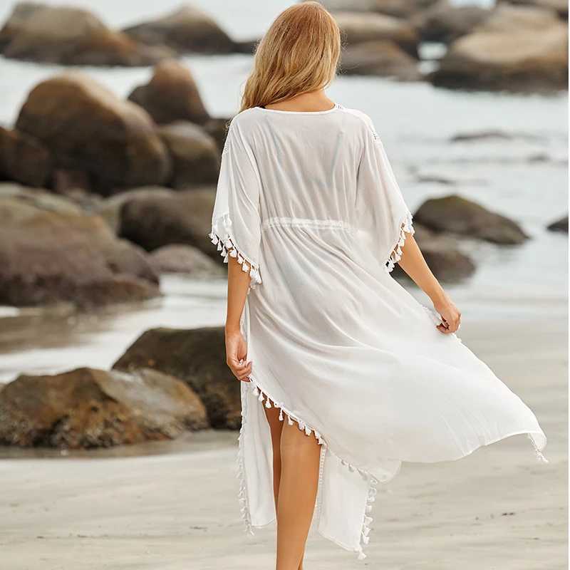 Vestido Largo Verano Mujer swimsuit Vestido Largo Verano Long Beach Dr Long Beach Covered Verano Mujer swimsuit Covered Beach Sarong Robe de Plage Tun