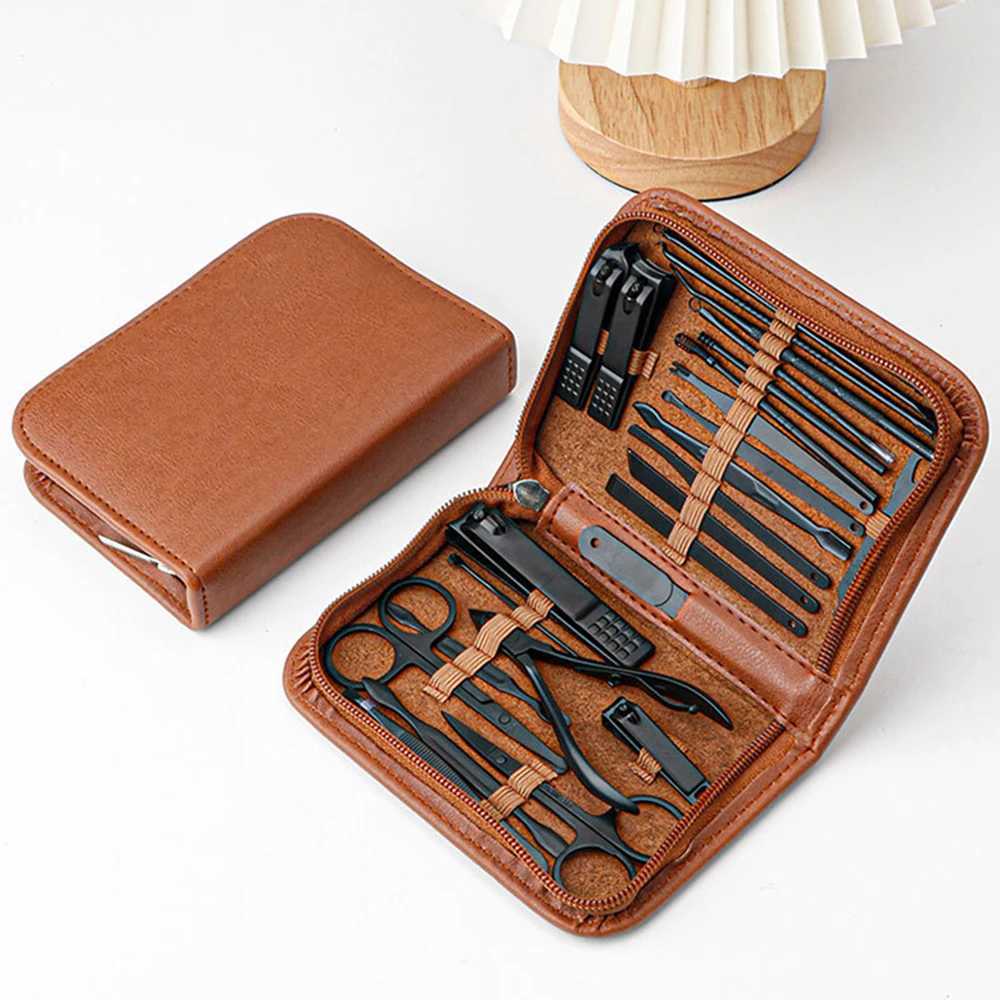Manicure Set Professional Nail Clipper Kit-26 Pieces Stainless Steel Manicure Kitnail Care Tools with Luxurious Travel CaseXJ250116