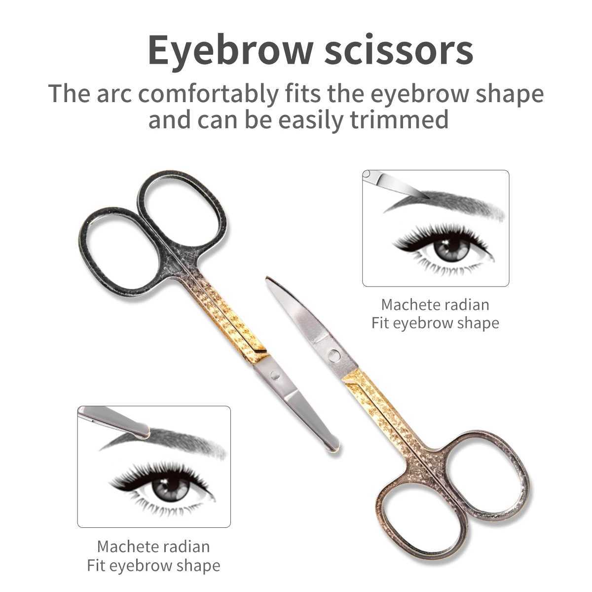 New Nail Cutter Set Stainless Steel Nail Clippers Set Gradient Black Gold Manicure Set Pedicure Scissors Makeup Beauty ToolXJ250121