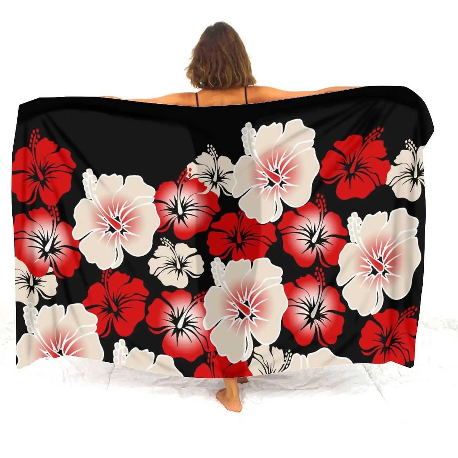 Haii Beach Resort Scarf Sarong Large Size Womens Custom Beach Coat Smock Summer Polynesian Womens Sarong W250120