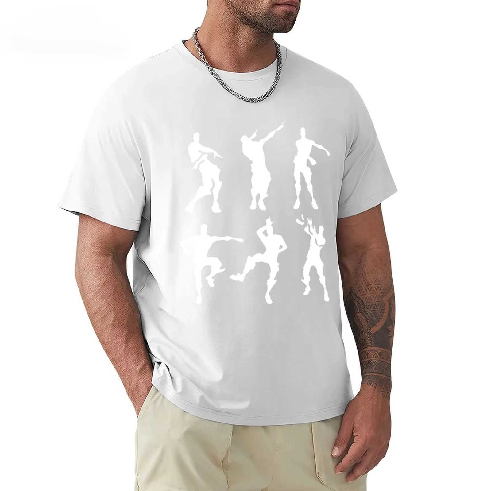 Adult Mens Gaming Dance T-Shirt Fortniter Celebrations Tees Fashion Short Sleeve Cotton Streetwear Oversized Loose Casual TopsXJ250117