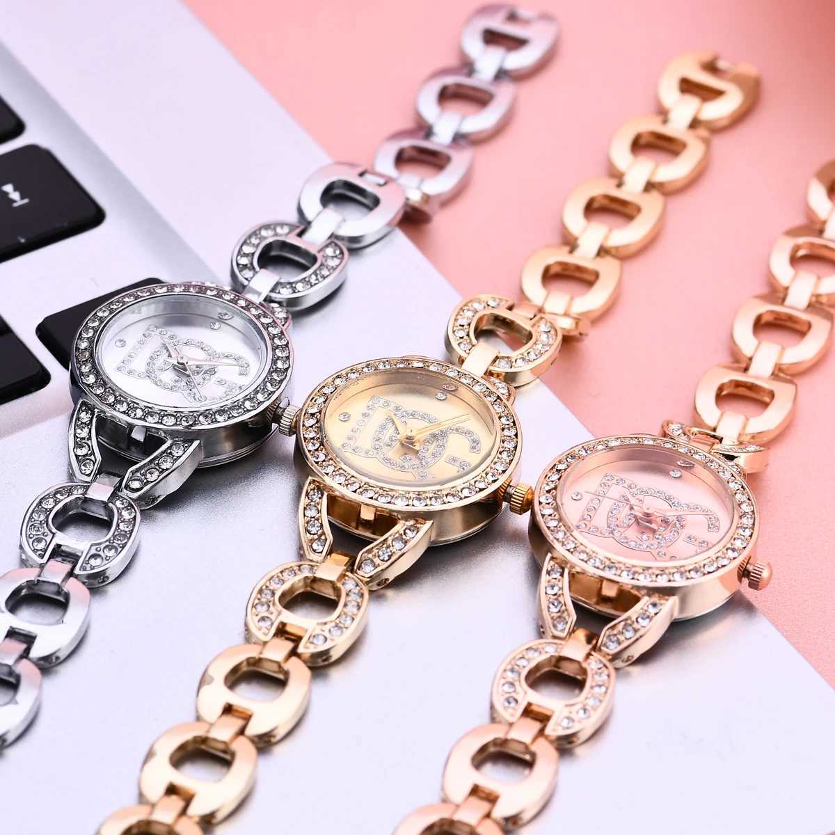 2022 Luxury Brand Wen Rhinestone Fashion Fl Steel Bracelet Watch Casual Boutique Ladies Dress Elegant Quartz Wristwatch X250203