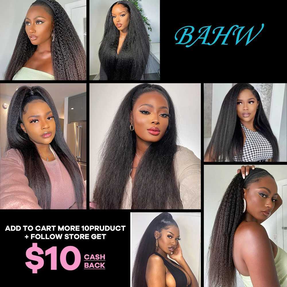 Kinky Straight Hair Bundles With Frontal Natural Human Hair Bundles With Clo Brazilian Hair Weave Bundles With Lace FrontalXJ250120