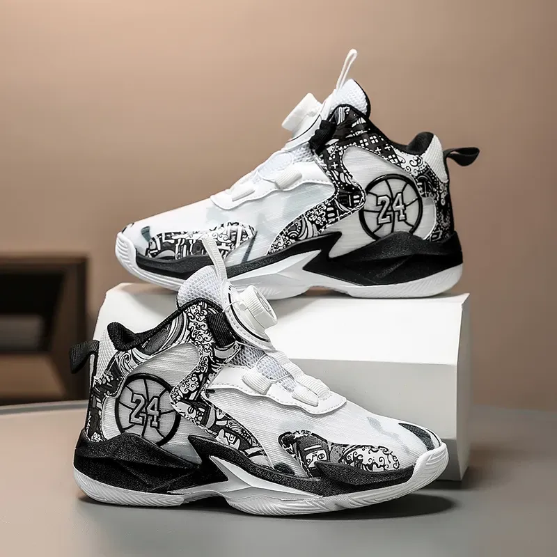 New Boys Brand Basketball Shoes for Kids Sneakers Thick Sole Non-slip Children Sports Shoes Child Boy Girl Shoes Basket Enfant Z 2.3-7