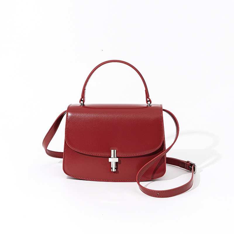 Bag New French Organ Bag Elegant And Elegant, Unique Single Shoulder Bag, High End Genuine Leather Fashion Versatile Handbag
