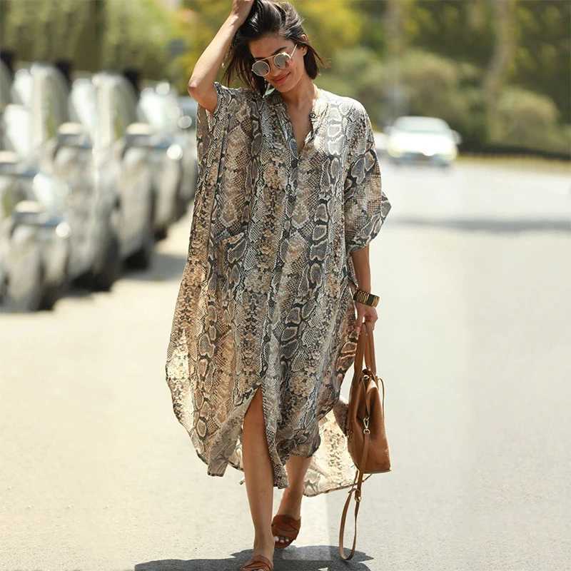 Polyester Long Beach Dr Beach swimsuit Cover up Kaftan Sarong Dress Swimwear Cover up Beach Clothing Tunic Beach Q1097 W250120