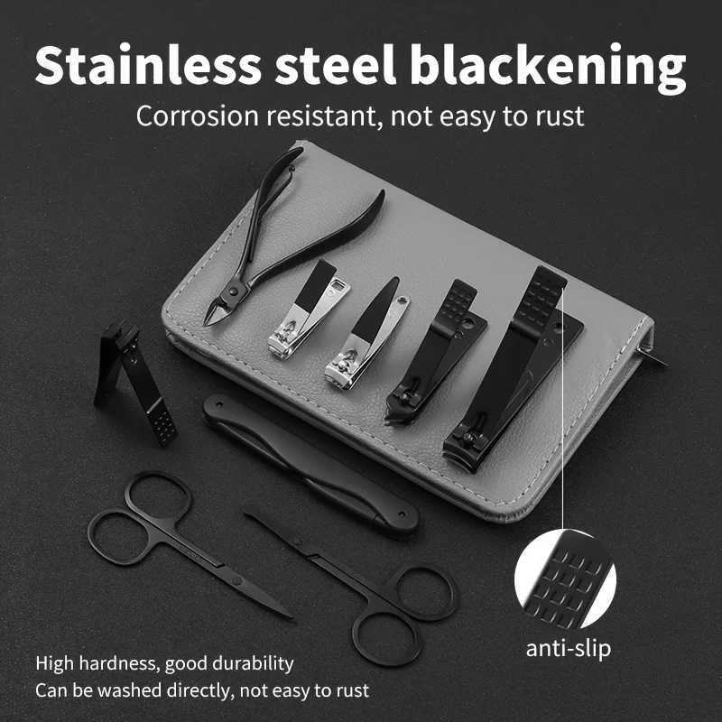 10/32pcs Manicure Pedicure Kit Stainless Steel Nail art Tool with Modern Style Concave Edge Clippers Grooming Tools UnscenXJ250116