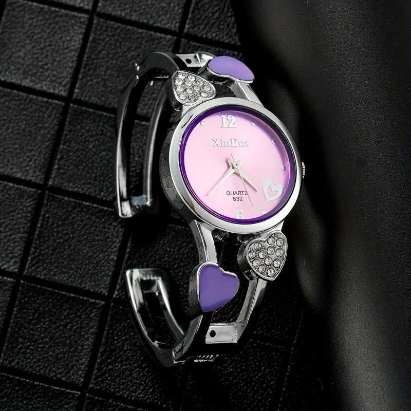 Xinhua Fashion Wen Stainless Steel Bracelet Watch Bangle r Shape Wristwatches Fem Best Gift Clock Watches X250203