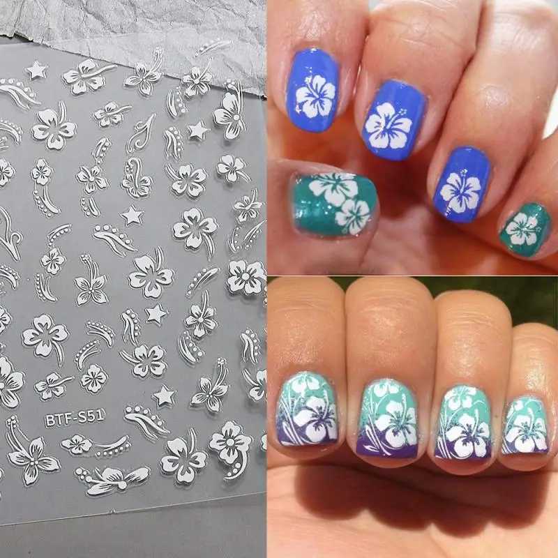Summer Fresh Summer Nail Stickers Strong Stickiness Decorative Stickers Selected Materials Versatile Temperament Nail StickersXJ250120