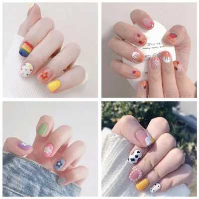 Baking Free Full Cover Wraps Nail Polish Stickers Strips Plain Nail Art Decorations Heart Designs Glitter Powder Manicure TipsXJ250120