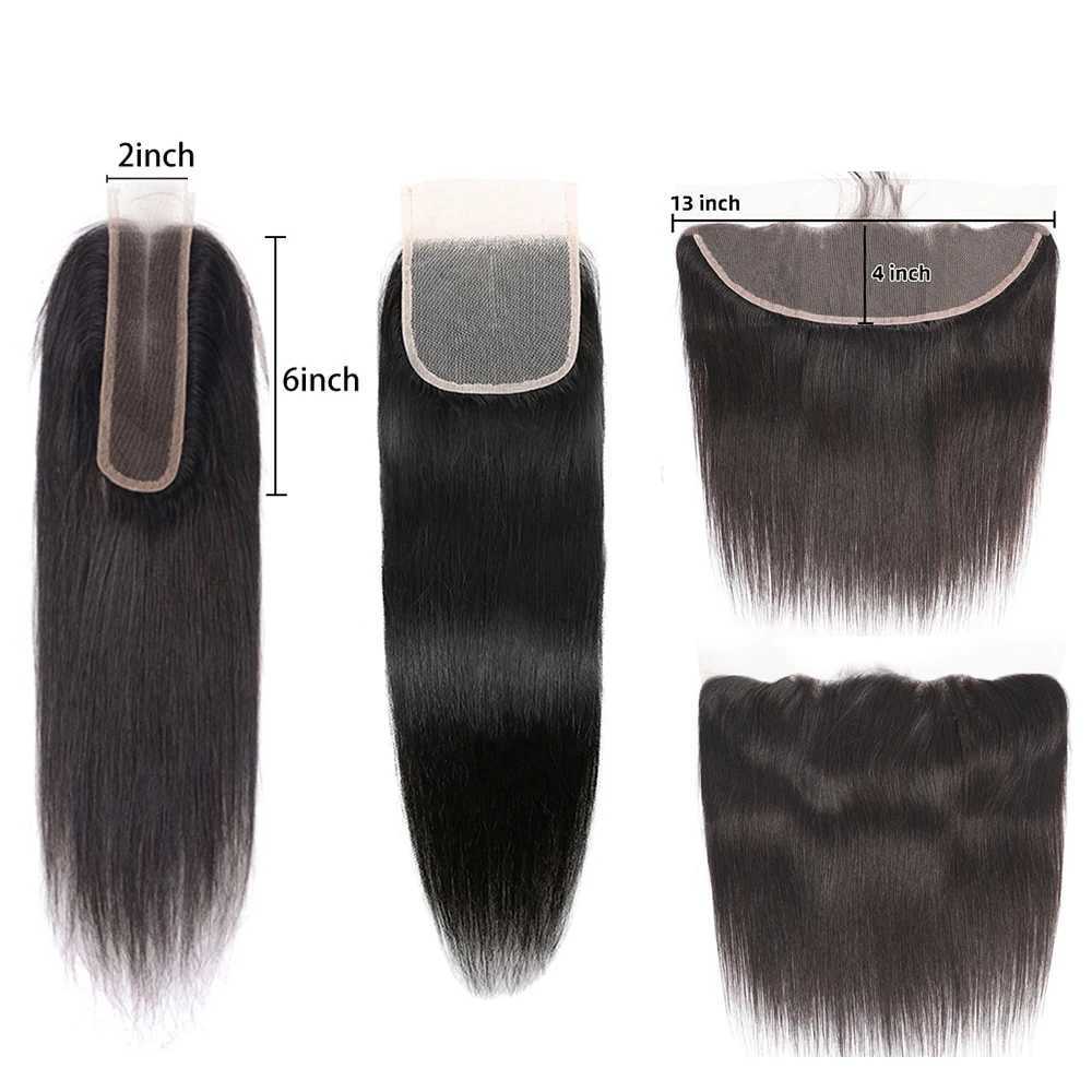 Lace Clo Human Hair 2x6 Kim Lace Clo Straight Hair 4x4 5x5 Transparent Lace Clo 13x4 Ear to Ear Lace FrontalXJ250120