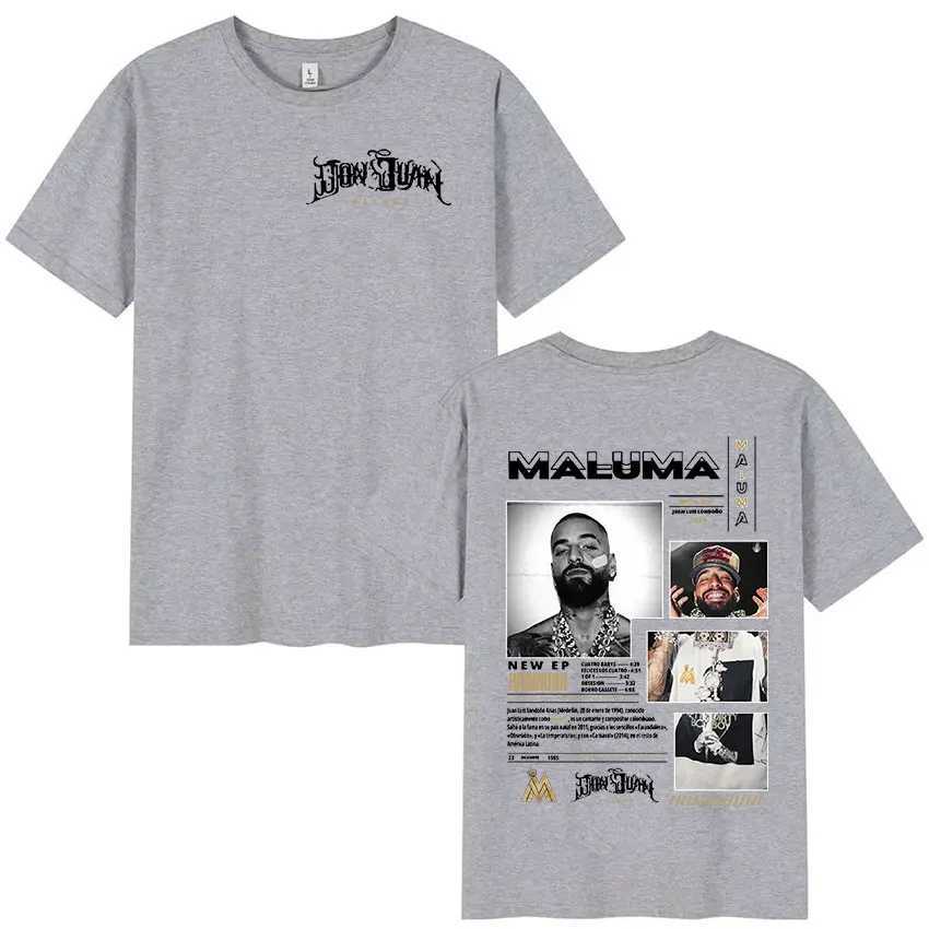 Rapper MALUMA Tour 2024 Graphic T Shirt Men Retro High Quality Fashion T-shirt Hip Hop Oversized Cotton Tshirt Unisex streetwear X250203