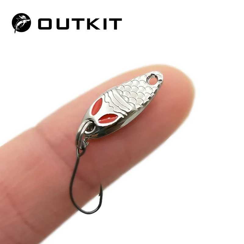 NEW Mini fishing Lure 1g2g3.5g spoon metal lures Spinnerbait Minnow small fish Single Hook jig Stream Trout baits pesca hotXJ250122