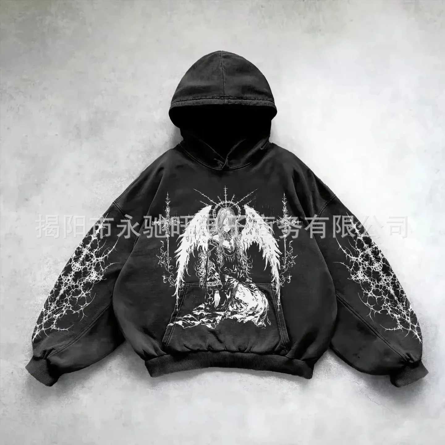 Streetwear Y2k Hip Hop Style Loose Fit Sweatshirt With Hoodie Autumn/Winter New Arrival Fashion Trendy Brand Casual WearXJ2500118