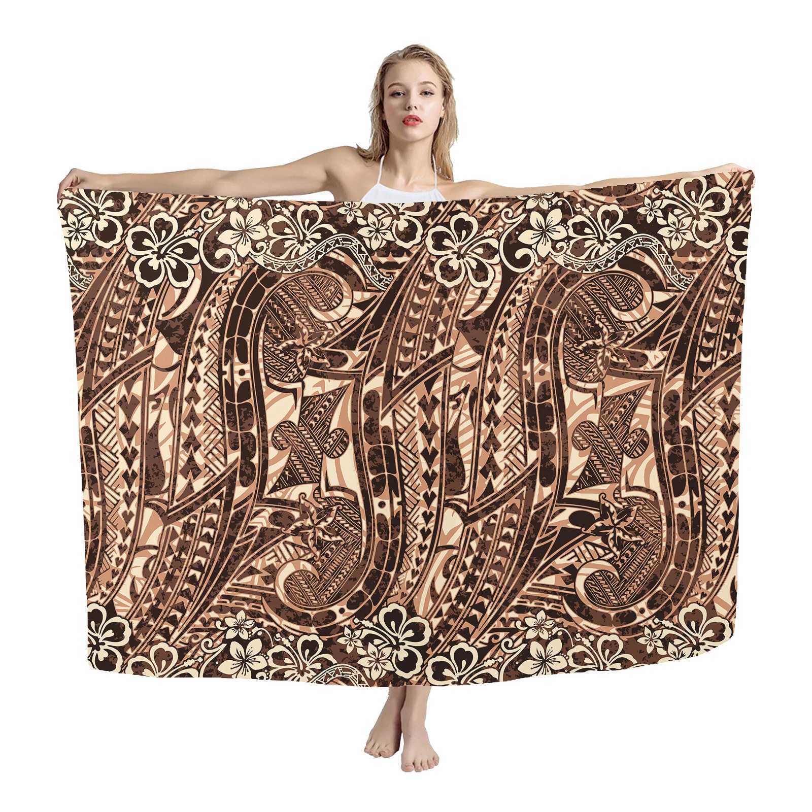 Custom design cover up swimwear che printed sexy mature women ladies beach sarong pareo haii pareos beach W250120