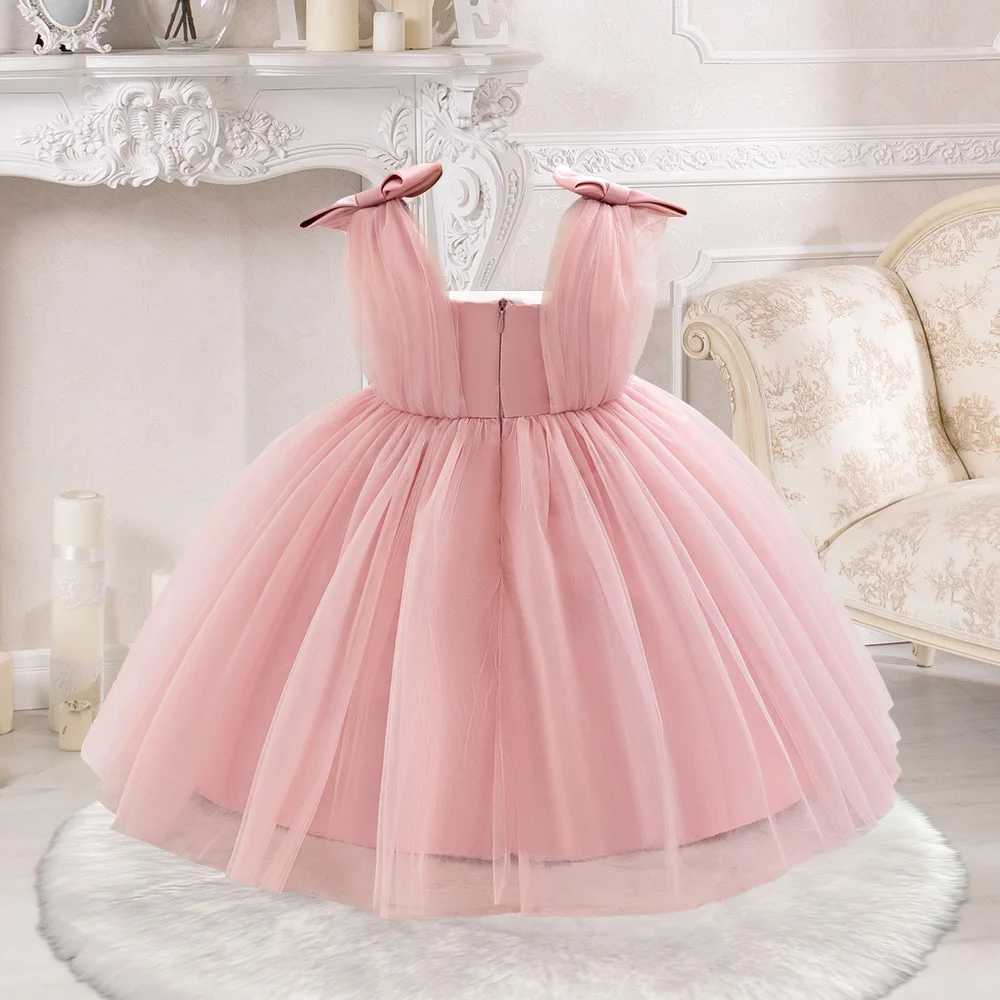 Summer Dress Girl Party Dresses Girls 1st Birthday Princess Gown Toddler Formal Evening Tulle Clothing Kids Holiday New Costumes X250203
