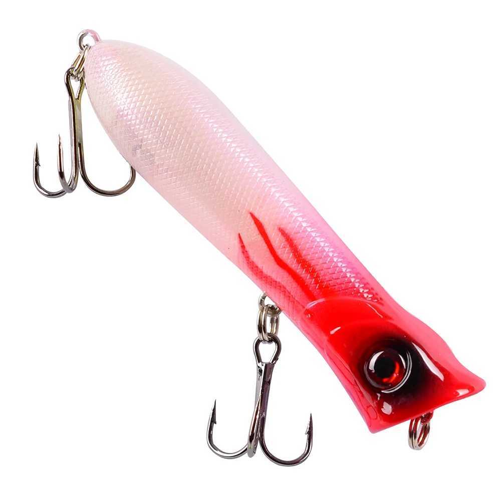 Popper Fishing Lure Wobblers 8cm 11.6g Floating Isca Artificial Hard Bait Crankbait Bass Pike Pesca Japan Carp Fishing TackleXJ250122