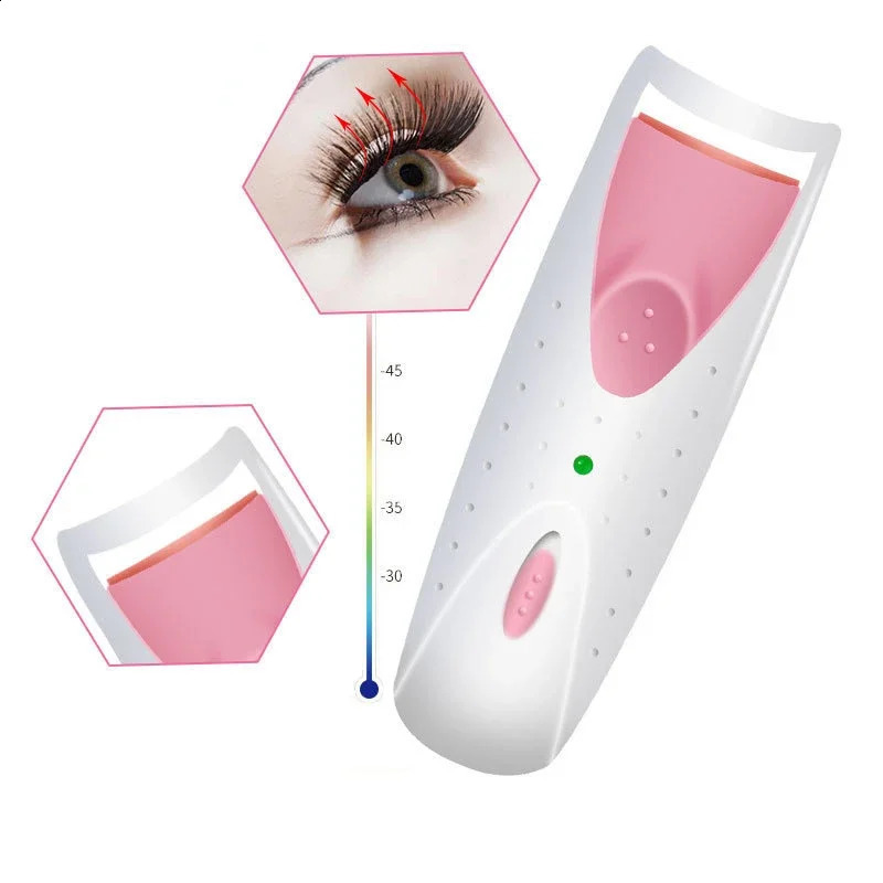 Women Makeup Electric Heated Eyelash Curler Long Lasting Eye Lash Perm Eyelashes Clip Automatic Tool 250115