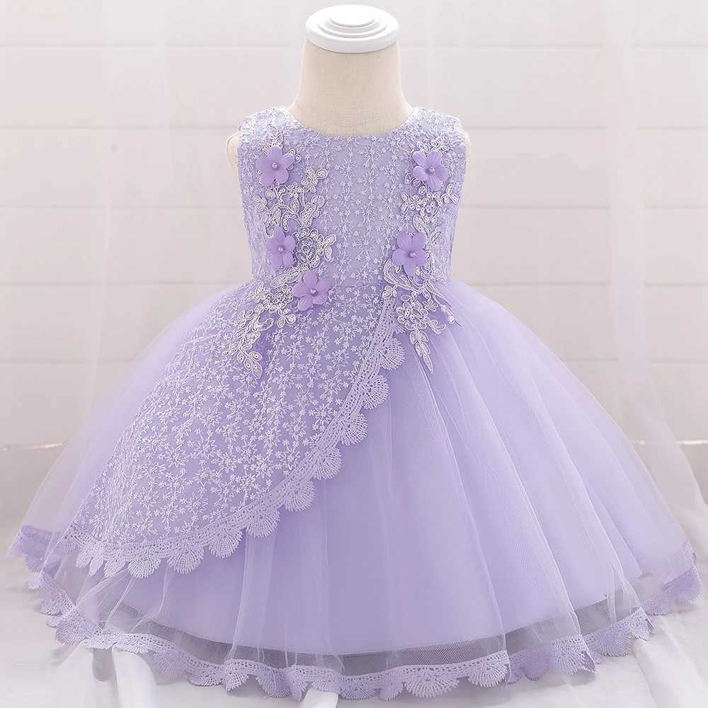 Christmas Celebration Christening First Birthday Dress Baby Girl Party Flower Dresses Child Princess Dress 3 6 12 Month Dresses X250203