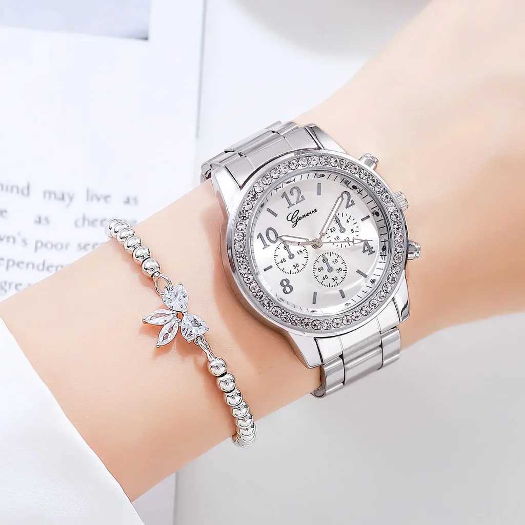 Wen Watches Fashion Rose Gold Watch Ladies Bracelet Wristwatches Stainless Steel Silver Strap Fem Quartz Watch Clock X250203