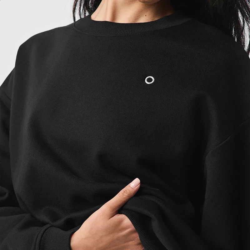 Autumn and Winter Neutral Accolade Round Neck Hoodie Fashionable Comfortable Solid Color Street Wear Running Sports Top 250120
