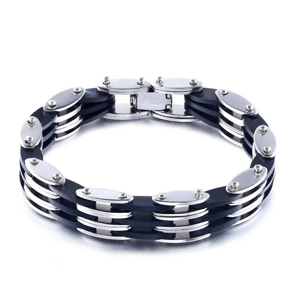 2024 Trend Jewelry Classical Stainless Steel Bicycle Chain Bracelet Combination Cuff Bracelet Mens Gift Accessories W250121