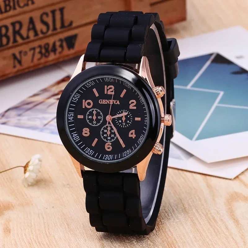 Famous Brand Geneva Ladies Fashion Watch M and Fem Student Silicone Quartz WristWatch Clock Womens Watches X250203