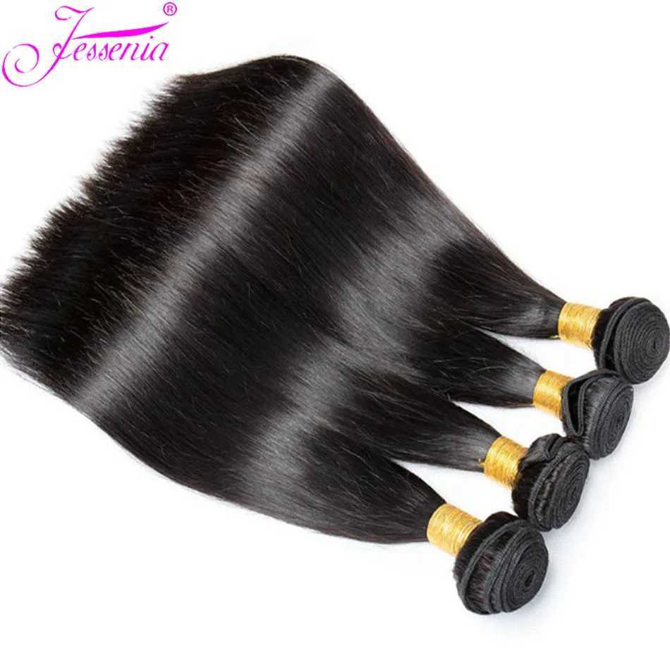 Bone Straight 13A Grade Human Hair Bundles With Clo Malaysian Unprocessed Frontal Tissage Bresiliens Bone Straight VirginXJ250120