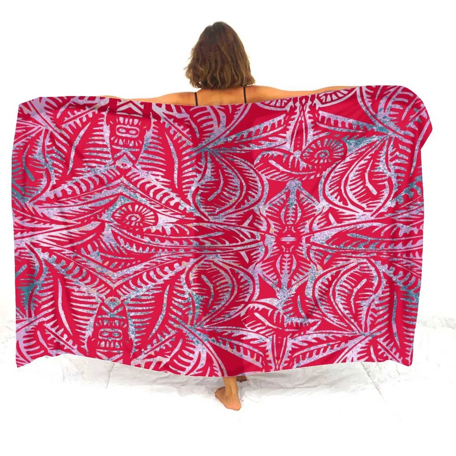 Summer beach jacket one-piece Sarong custom Polynesian womens Sarong bikini jacket sun protection Shl beach scarf 2024 new W250120