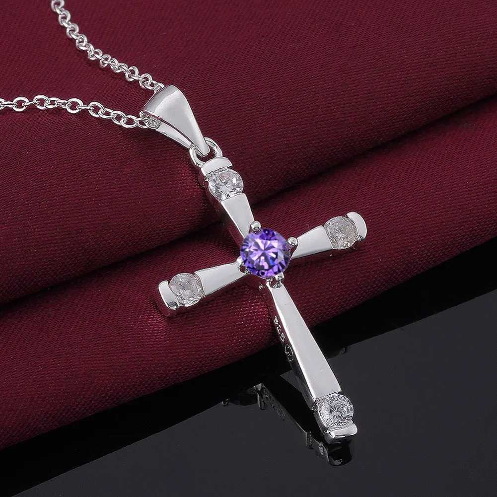 Noble 925 Sterling Silver Pendant diamond Necklace For Women Holiday gifts luxury designer party wedding crystals JewelryXJ250114