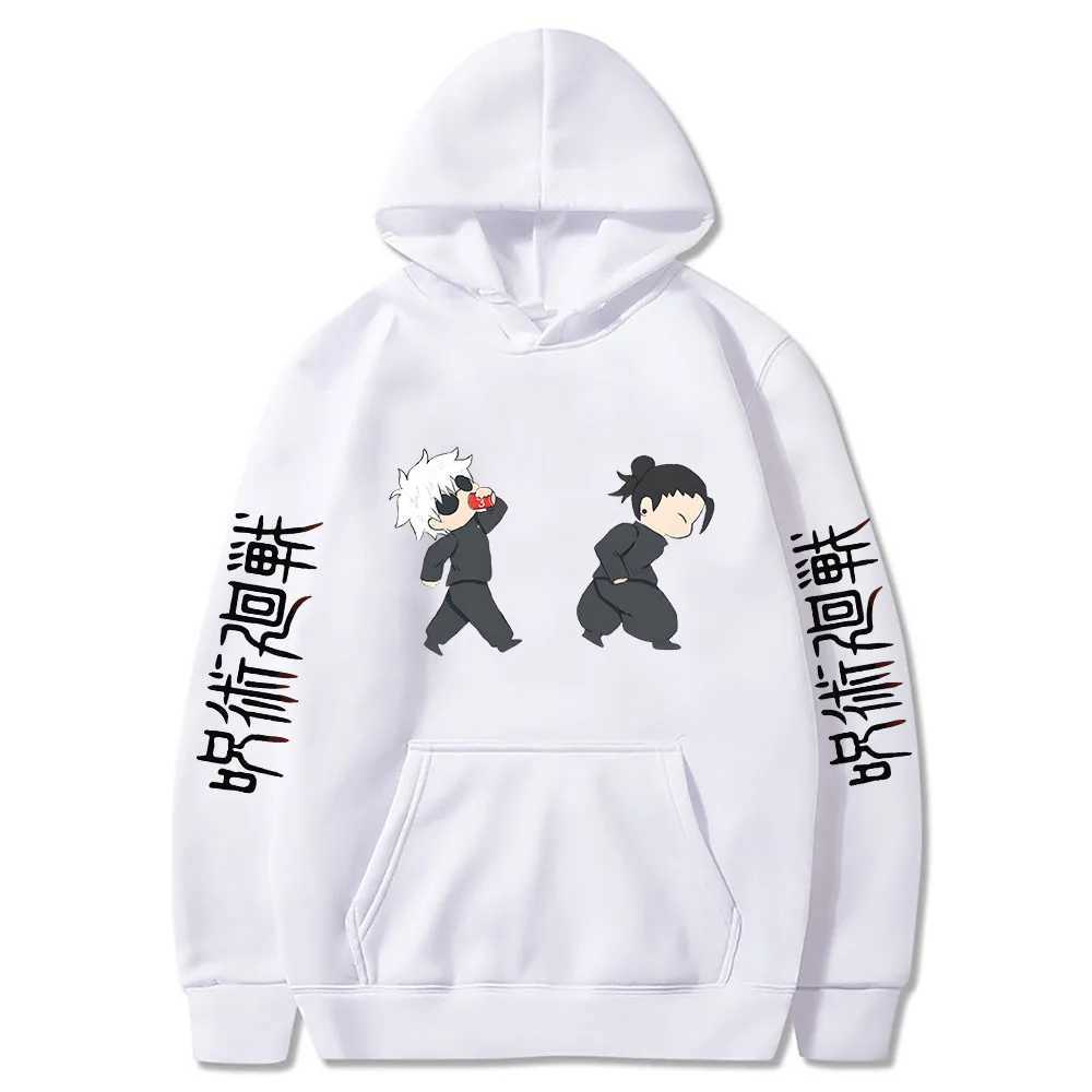 Jujutsu Kaisen Anime Hoodies Cartoon Satoru Gojo Cute Print Men Women Pullovers Autumn Winter Casual Plus Size SweatshirtsXJ2500118