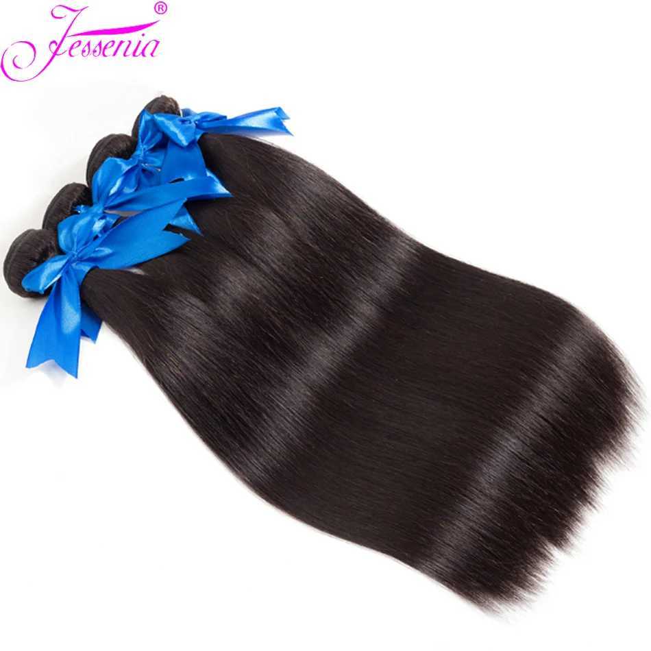 Jessenia Hair 4x4 HD Lace Clo Straight Hair 3 Bundles With Clo Malaysian Hair Bundles With Clo 100% Human Hair WeaveXJ250120