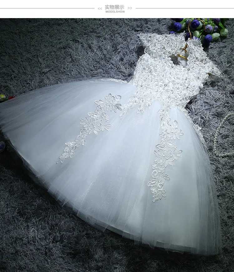 New Baby Girls Baptism Dresses White Pearls Beads Lace 1 Year Birthday Dress Infant Princess Christening Dress X250203