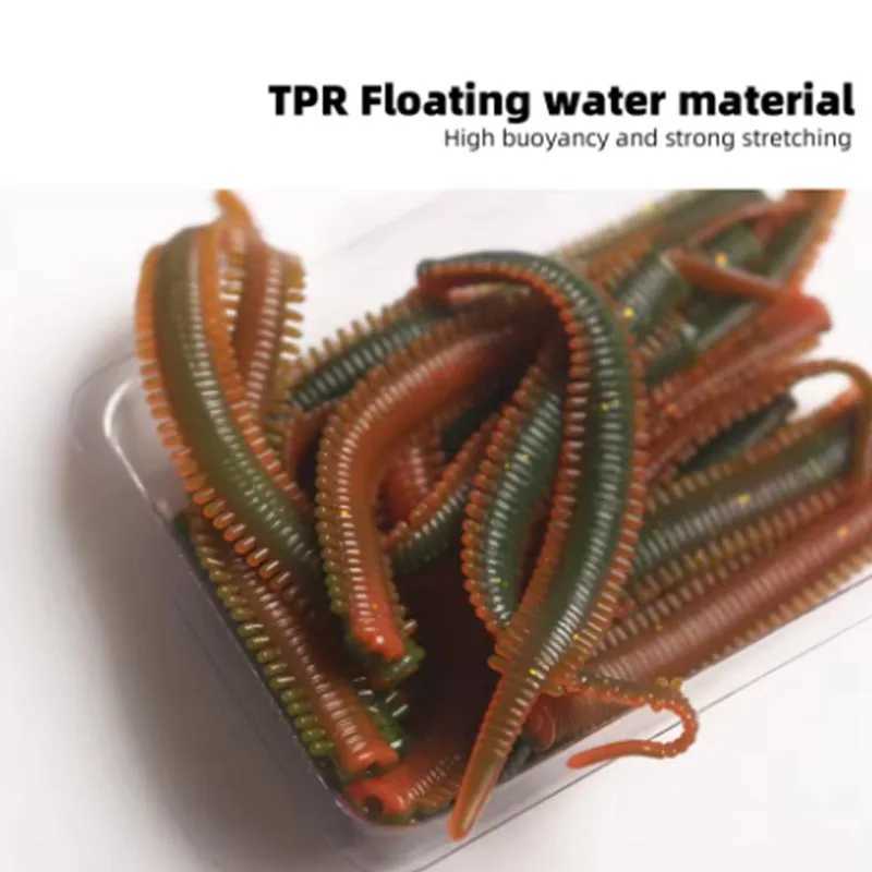 10 bags of road runner lures bionic sea sandworms soft bait to simulate the real lures fishing lures multi-color not easily brokXJ250122