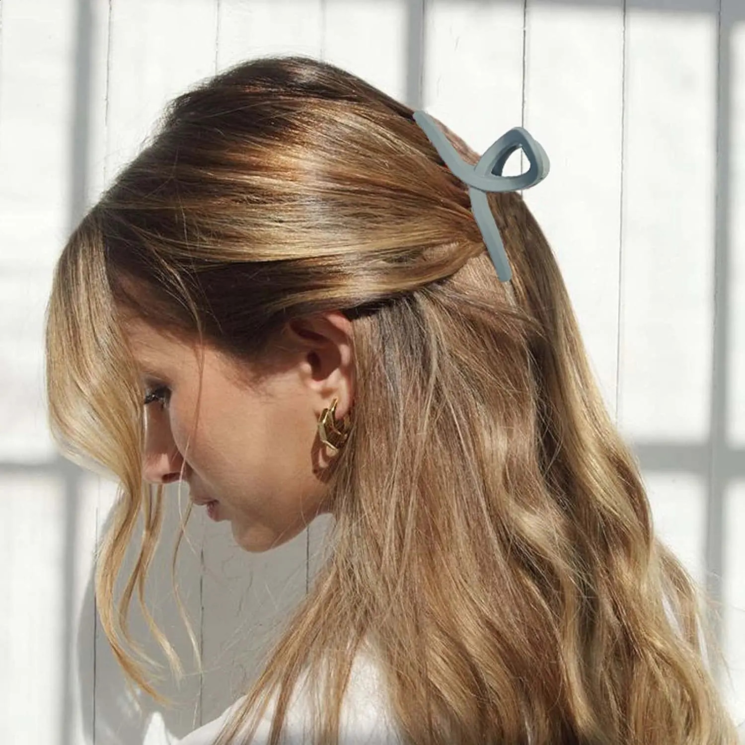 Large Claw Clips for Thick Hair Rectangle and Butterfly Hair Clips for Women Matte Non-Slip Strong Hol 6 Packs 4.1 in 250120