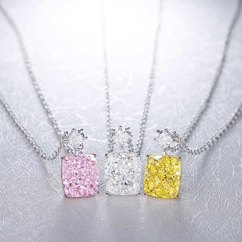 Pendant Necklaces for Women Fashion Jewelry 925 Sterling Silver Necklaces for Her High Caon Diamonds Gift Ideas PartyXJ250114