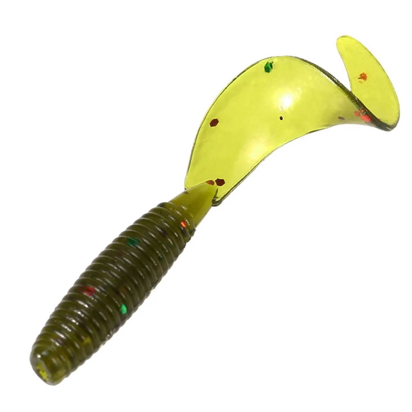 100Pcs/Lot Fishing Lures 4cm 0.4g Soft Bait Artificial Silicone Wobbler Worm Moggot Grub Lure Sea Swimbait Pike Carp AccessoriesXJ250122