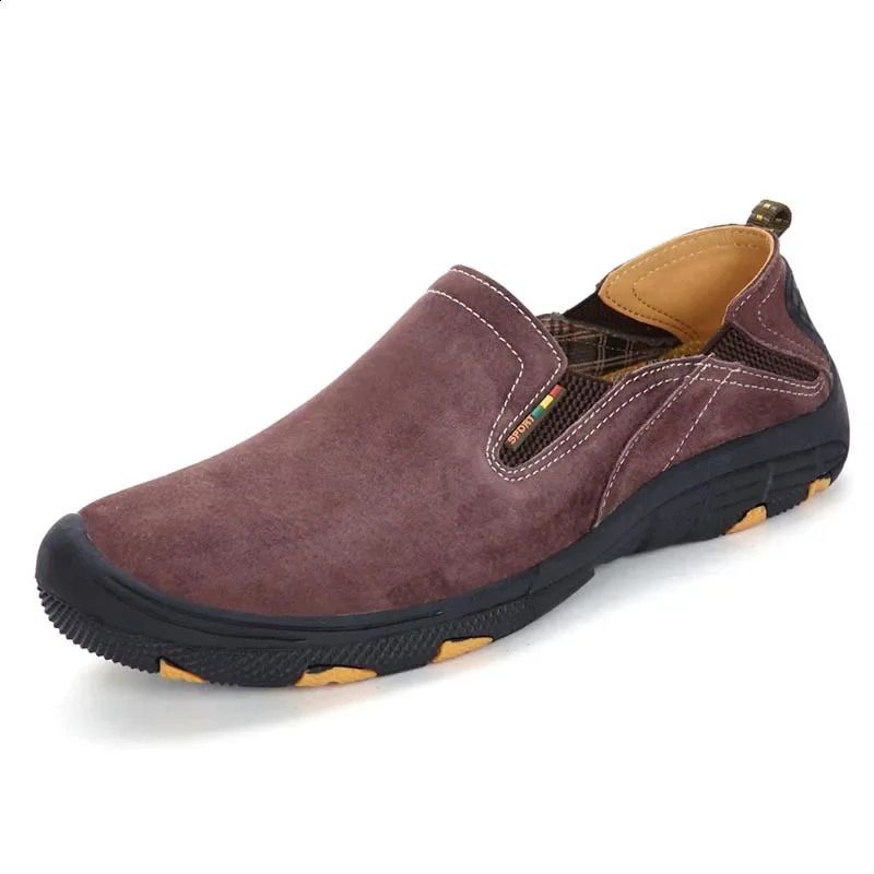 Classic Mens Sneakers Male Loafers Men Casual Shoes Rome Soft Flat Genuine Leather Comfty Driving Walking Soft Footwear Boat 250113