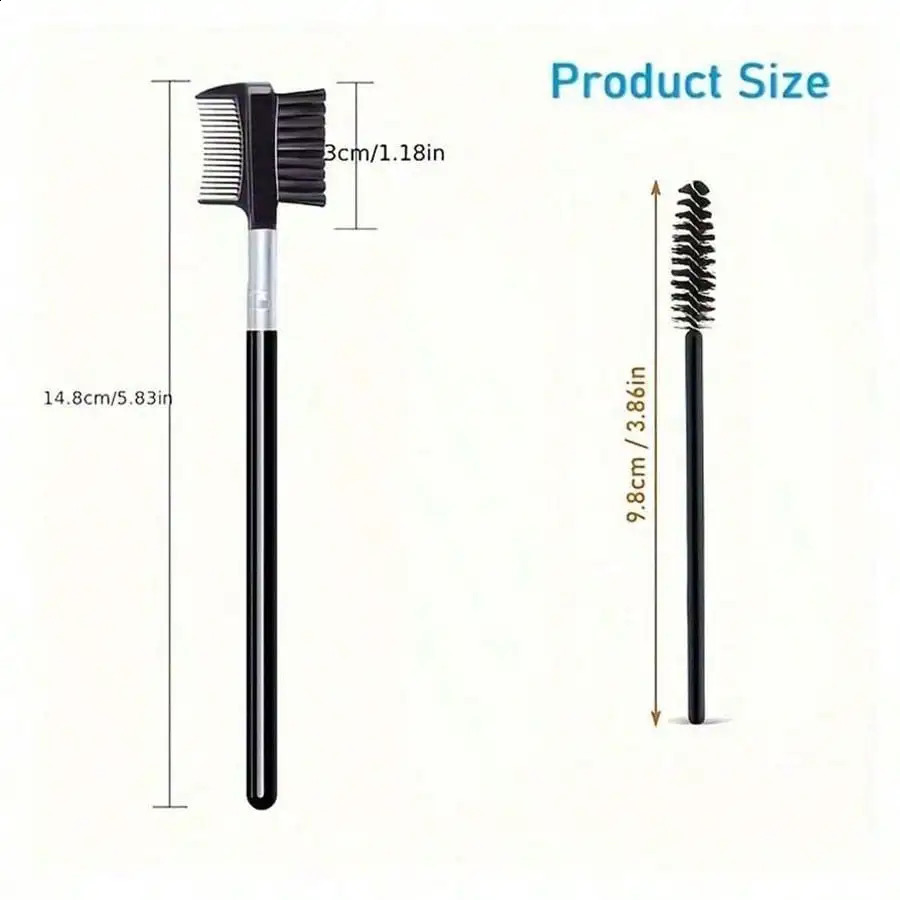 11In1 Eyelash Grooming Kit Includes Curler With Comb Separator Wand Eyebrow Brush 4 Silicone Refill Pads 250115