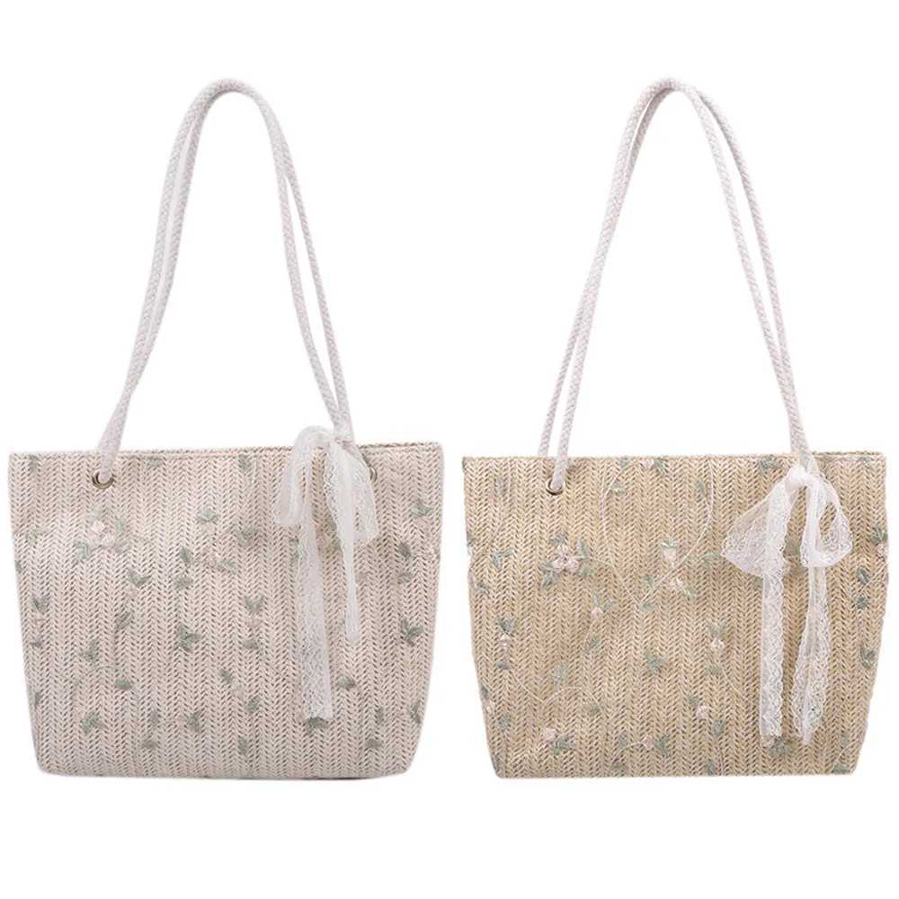 Fi Woven Handbags For Women All-Mah Womens Bag 2023 Portable Bucket Bag Luxury Designer Handbag Summer Picnic BagsXJ250121