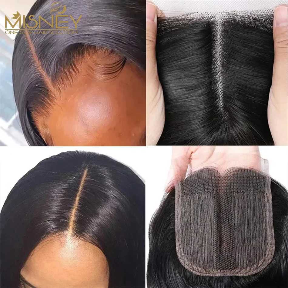 HD Transparent Body Wave Lace Clo 4x1 Lace Clo Human Hair T Part Lace Brazilian Remy Hair Deep Curly Hair Pre PluckedXJ250120