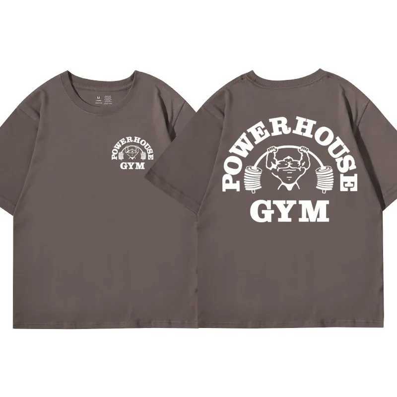 Hot Sale Gym Print T Shirt Men Women Casual Fashion Oversized T-shirt High quality Pure Cotton Short Sleeve T-shirts X250203