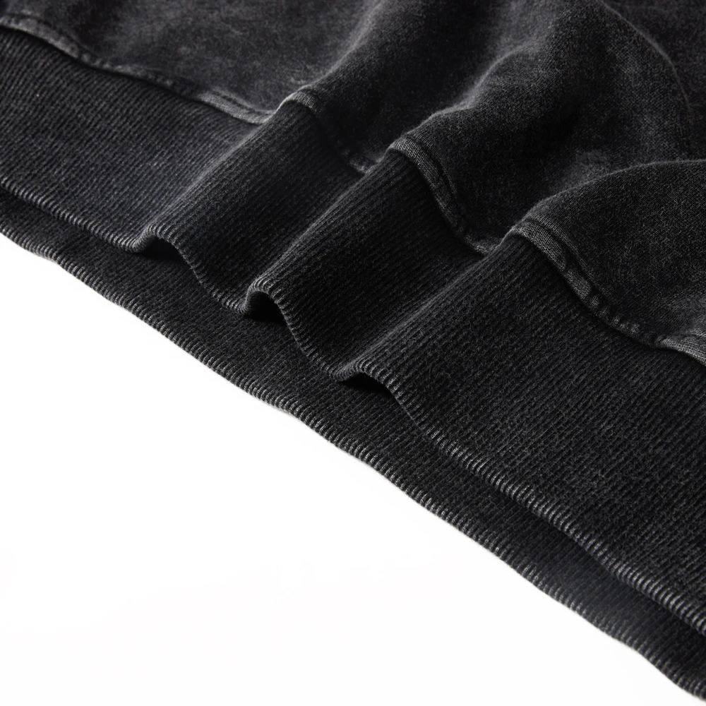 Woman Men Solid Washed Sweatshirt Cotton Acid Wash Hoodies Autumn Warm Crewneck Pullover Fashion Vintage Oversize Female Clothes 250122