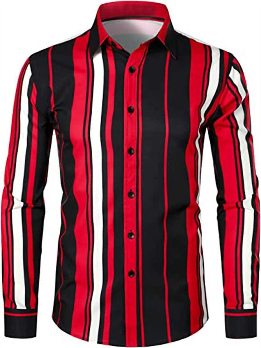 Fashionable Mens Shirt Splash Ink Stripe Designer Design Casual Outdoor Lapel Luxury Party Tops Soft Comfortable New StyleXJ250121