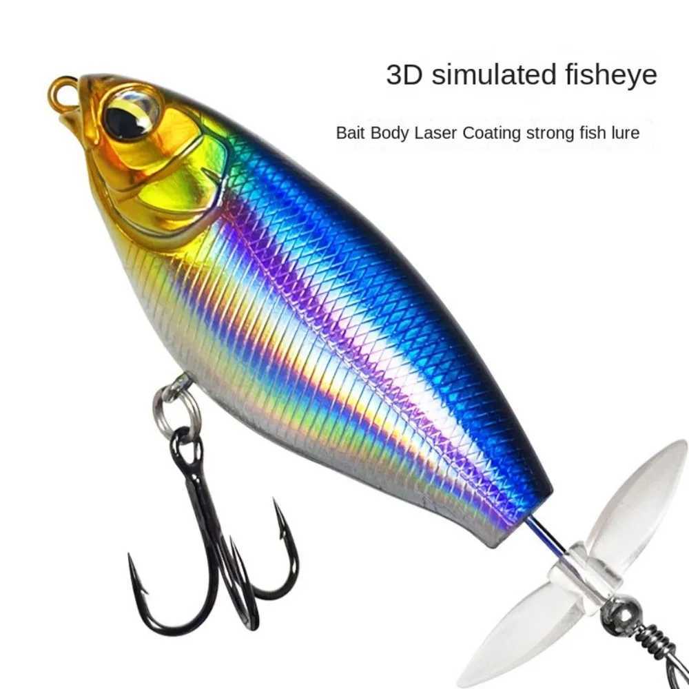 7cm/6g 9cm/11g Surface bait Propeller Warbler Hardbait Bass Fake Bait Popper Topwater Fishing Lure Artificial Bait Hard PlopperXJ250122