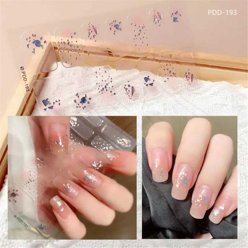DIY Gel Nail Stickers Cured-free Long-Lasting Solid Color Nail Strips Patch Slider Sticker Full Cover Decal Nail Manicure PatchXJ250120