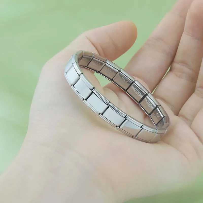 Trusta 2024 New Fashion Minimalist Personality Elastic Charm Italian 9mm Bracelet Stainless Steel For Women Girls Jewelry G015 W250121