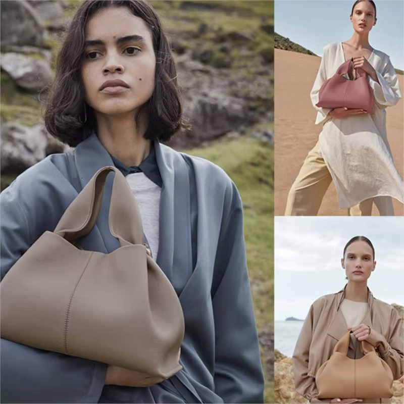 Women's Handbag 2025 New Autumn And Winter High-End Designer Lychee Pattern Cloud Shoulder Crossbody Bag